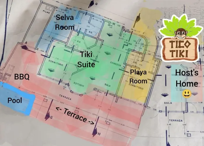 Сasa de vacaciones Tico Tiki Vacation Villa, 3 Bedroom *